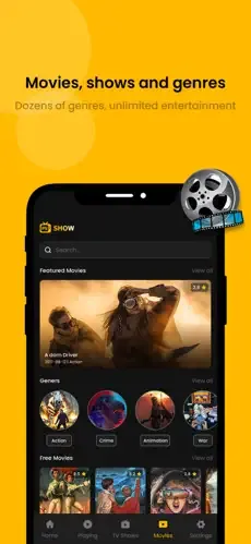 Overview image of pikashow app on Android device